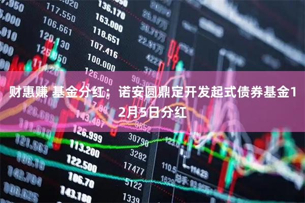 财惠赚 基金分红：诺安圆鼎定开发起式债券基金12月5日分红